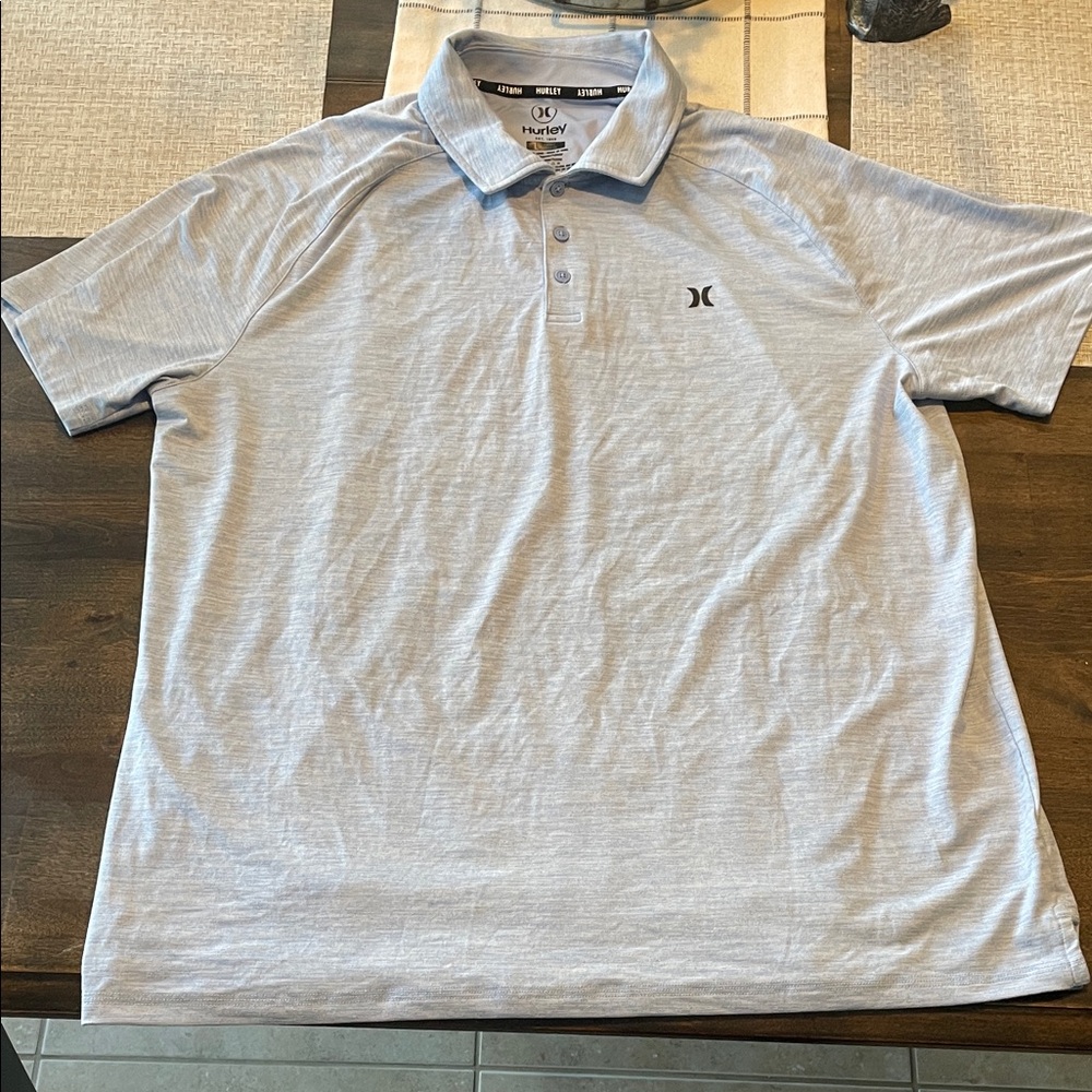 Hurley Men's Light Blue Polo Shirt